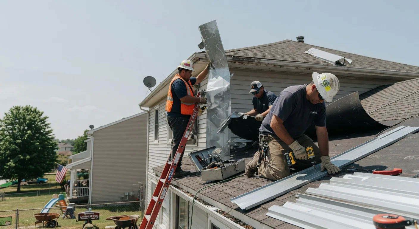 Storm Damage Metal Roof Repair in Belews Creek, NC